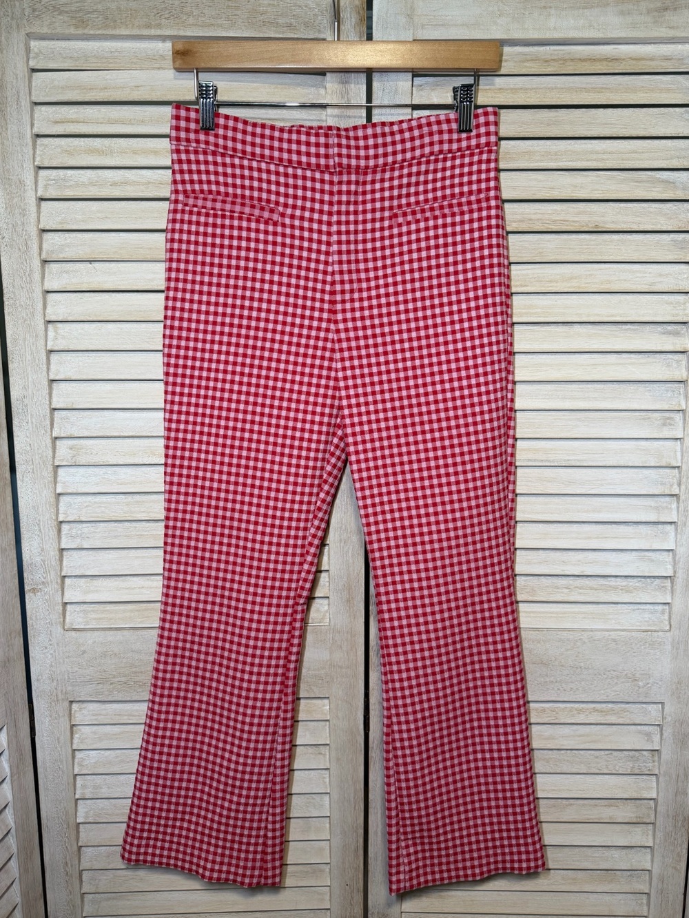 NWT Zara Gingham Capri Pants